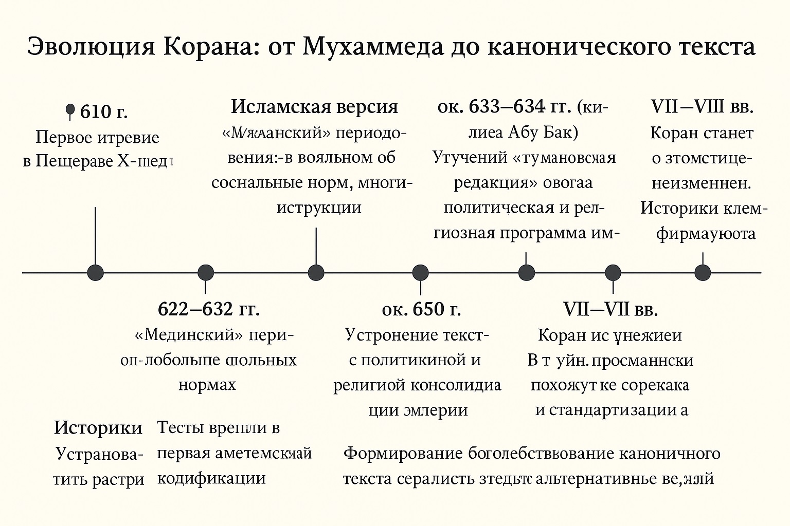 Эволюция корана